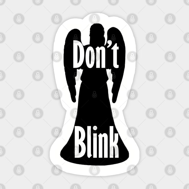 Doctor Who Weeping Angel - Don't Blink! Sticker by SOwenDesign